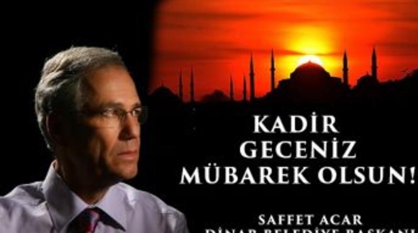 Başkan Acar&rsquo;ın Kadir Gecesi Mesajı