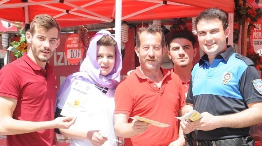 Cizre Polisi Dolandırıcılığa Karşı Broşür Dağıttı