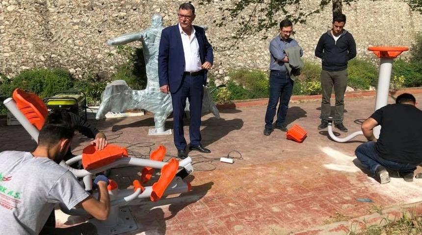 Vezirhan&rsquo;da Spor Aletleri Yenileniyor