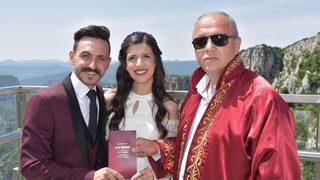 450 Metre Yükseklikte Mutluluğa ‘evet’ Dediler