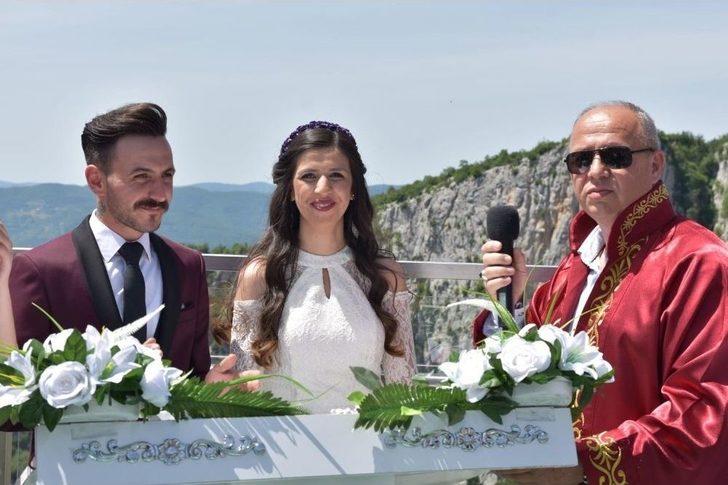 450 Metre Yükseklikte Mutluluğa ‘evet’ Dediler G2