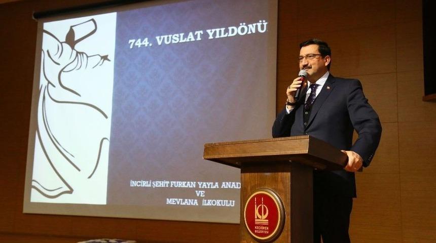 Hz. Mevlana Vuslat Yıl D&ouml;n&uuml;m&uuml;nde Anıldı