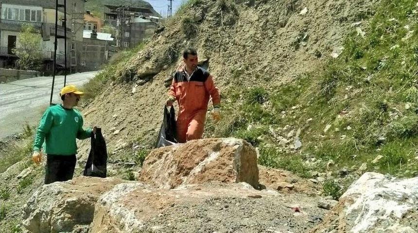 Hakkari&rsquo;de &Ccedil;evre Temizliği
