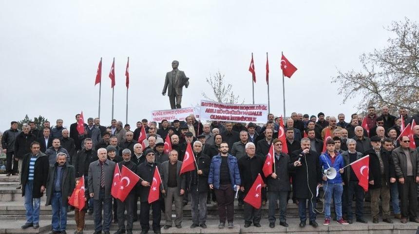 K&ouml;y Derneğinden Kud&uuml;s Tepkisi