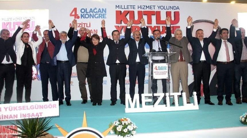 Ak Parti Mezitli&rsquo;de G&uuml;ltekin Yeniden Se&ccedil;ildi