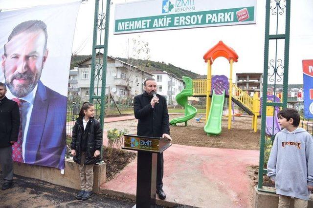 İzmit’te Mehmet Akif Ersoy Parkı Açıldı