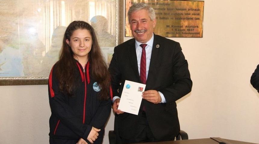 Kozlu Ortaokulundan Başkan Yılmaz&rsquo;a Ziyaret