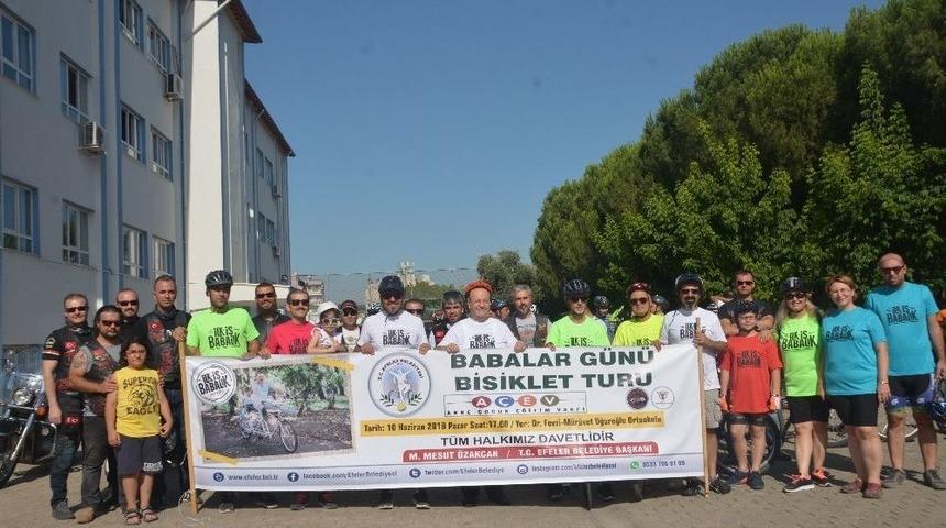 Başkan &Ouml;zakcan, Babalar G&uuml;n&uuml; Dolayısıyla Pedal &Ccedil;evirdi