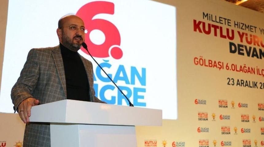 Ak Parti G&ouml;lbaşı İl&ccedil;e Başkanlığı 6. Olağan Kongresi Yapıldı