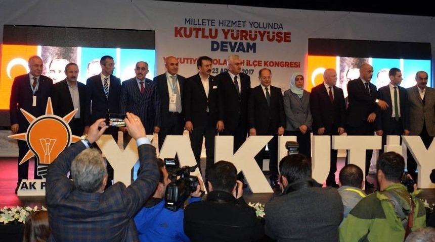 Ak Parti Yakutiye, Paland&ouml;ken İl&ccedil;esi 4. Olağan Kongresi&rsquo;nde Başkanlar G&uuml;ven Tazeledi