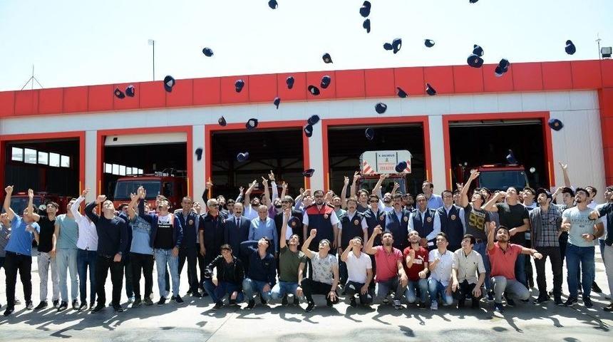 Geleceğin İtfaiyecileri Mezuniyet Sevinci Yaşadı