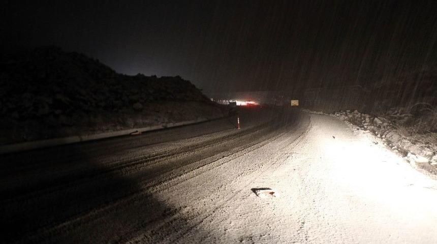 Zonguldak-ankara Karayolunda Kar Etkili Oldu