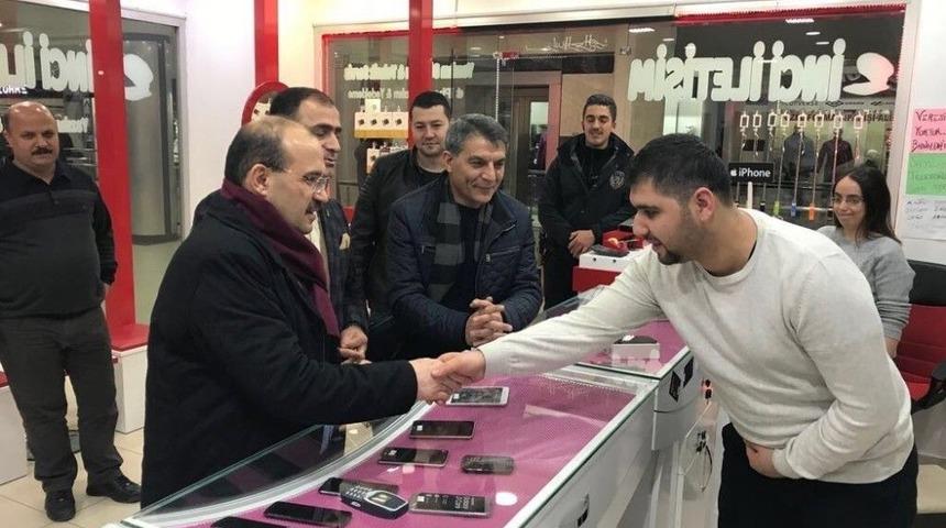 Vali Ustaoğlu Ve Kaymakam &Ouml;zkan&rsquo;dan Esnaf Ziyareti