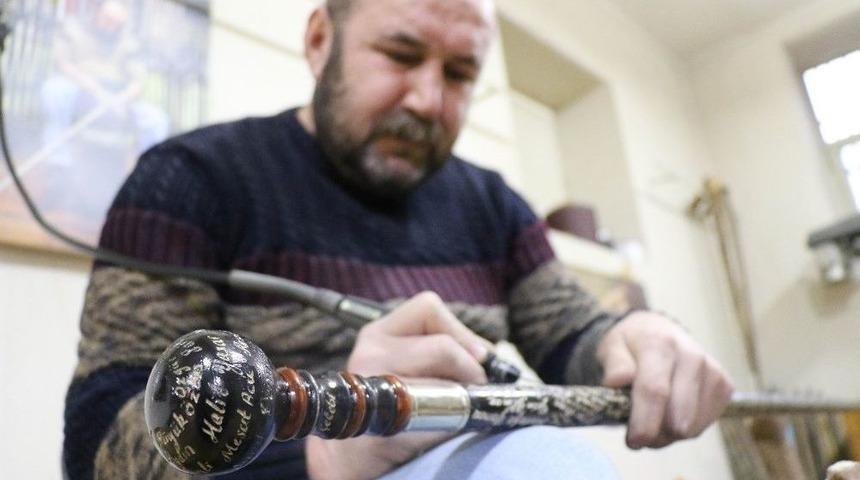 (&ouml;zel Haber) 249 Şehidin Adını Devrek Bastonuna İşlediler