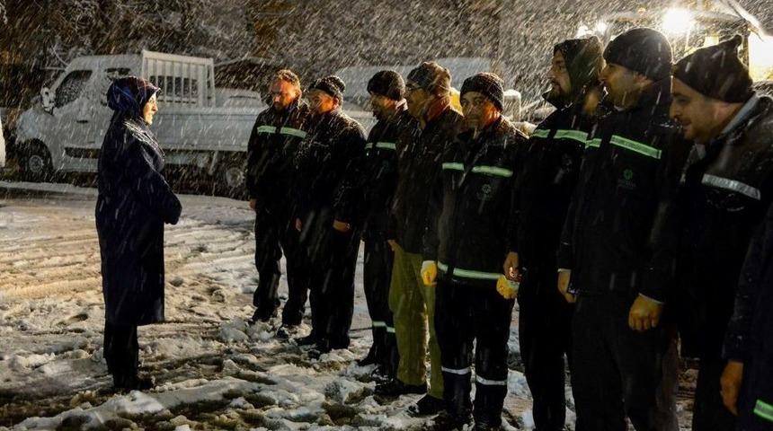 Meram Belediyesinden Kar Mesaisi