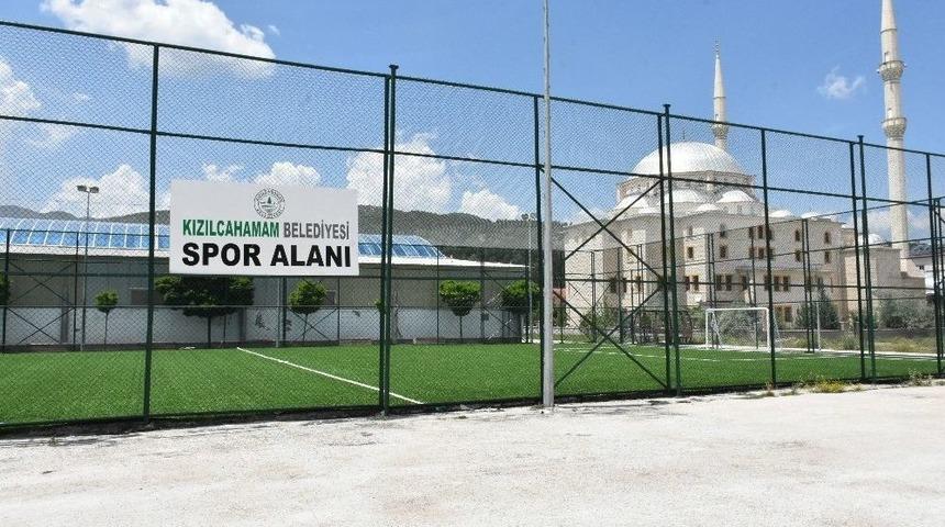 Kızılcahamam’da Halı Saha Yenileme Çalışmaları Tamamlandı