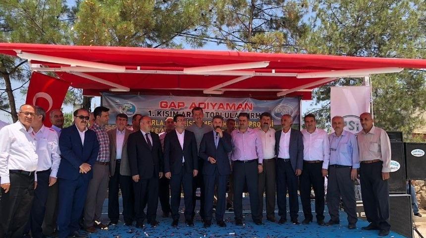 Arazi Toplulaştırma Ve 36 K&ouml;y&uuml;n Alt Yapı Temel Atma T&ouml;reni Ger&ccedil;ekleştirildi