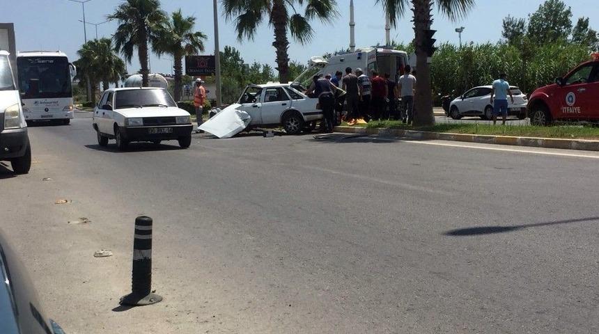 Manavgat&rsquo;ta Trafik Kazası: 1 Yaralı