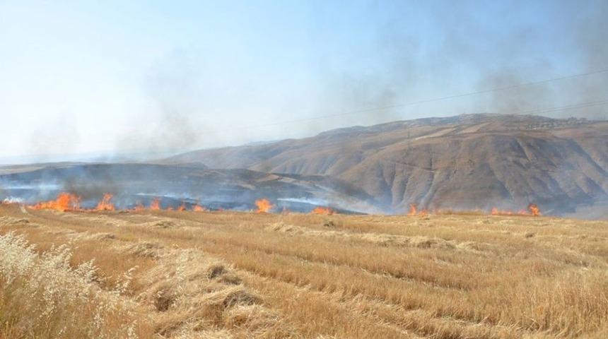Siirt&rsquo;te 20 Anız Yangınına M&uuml;dahale Edildi