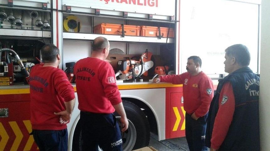 Edremit&rsquo;te İtfaiye Erleri Eğitimde