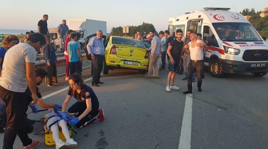 Giresun&rsquo;da Trafik Kazası: 4 Yaralı