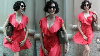 Ece Gürsel'in eteğiyle imtihanı!