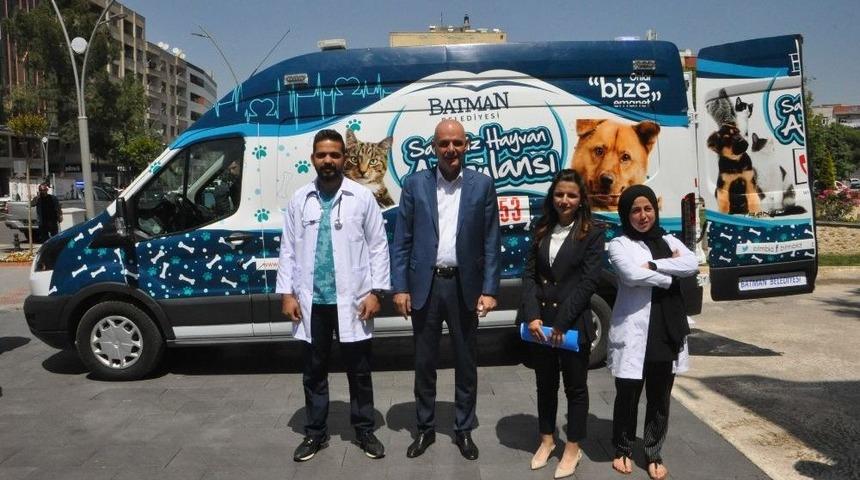 Batman&rsquo;da Hayvanlar İ&ccedil;in Ambulans