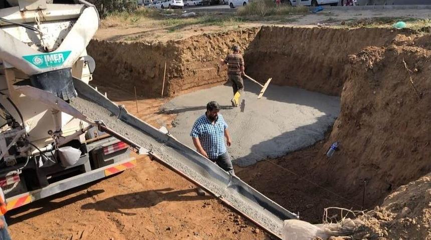 Başkan Kılın&ccedil; &Ccedil;arşı Mahallesindeki Caminin Temelini Attı