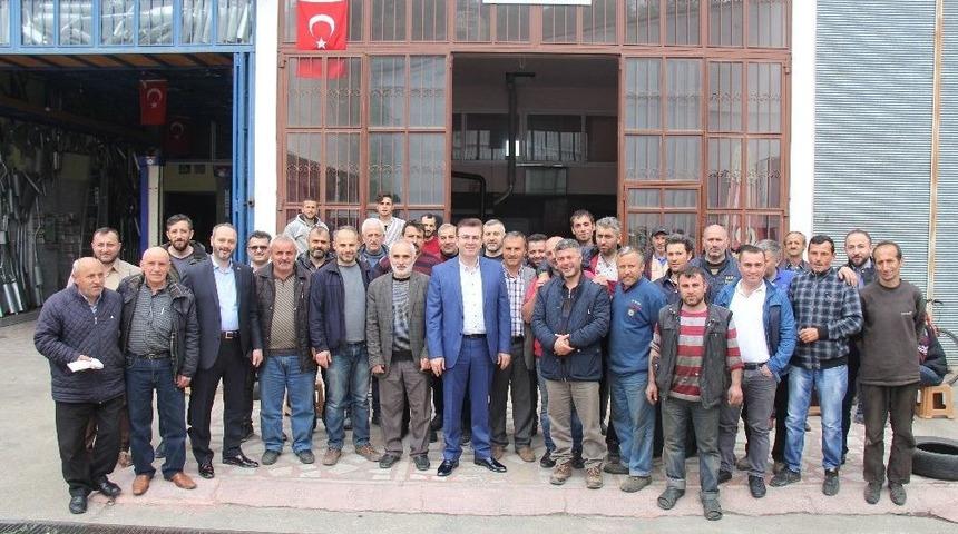 Balta, K&uuml;&ccedil;&uuml;k Sanayi Sitesi Esnafıyla Kahvaltıda Buluştu