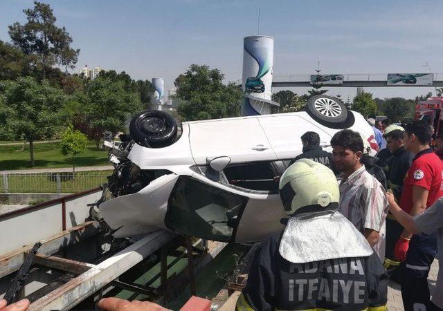 Adana’da Trafik Kazası: 1 Yaralı