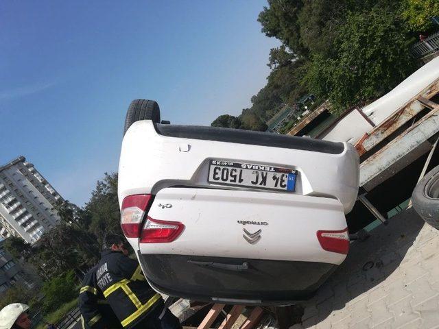 Adana’da Trafik Kazası: 1 Yaralı