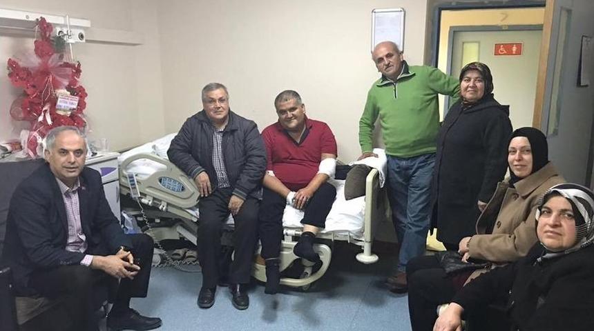 Başkan Yaman&rsquo;dan Hasta Ziyareti