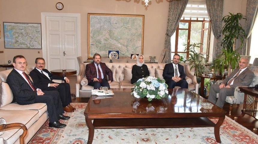 Vali G&uuml;ven&ccedil;er, Diyanet İşleri Başkanlığı Heyetini Ağırladı