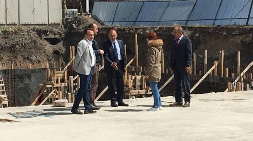 Başkan K&ouml;ksoy, Kapalı Otopark İnşaat &Ccedil;alışmasını Yerinde İnceledi