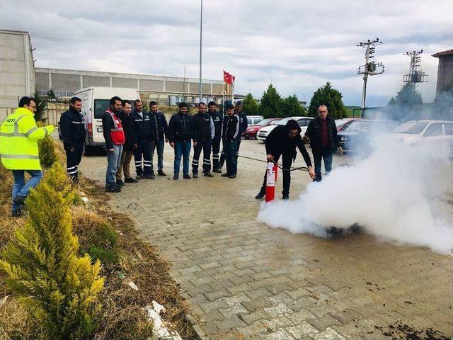 Salihli Osb’de Yangın Tatbikatı Yapıldı