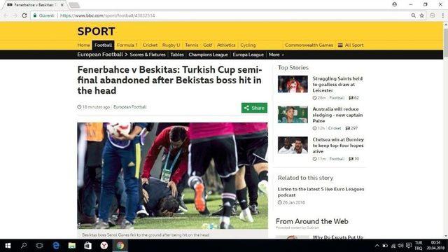 Derbi, Avrupa Basınında Manşetlerde
