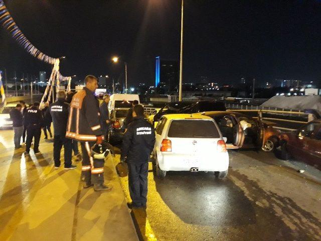 Ankara&rsquo;da 10 Ara&ccedil; Birbirine Girdi: 5 Yaralı 1
