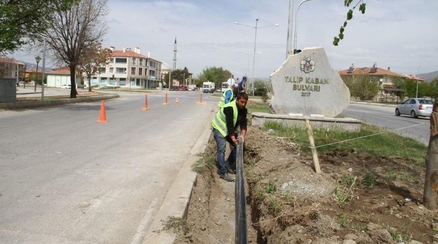 Otomatik Sulama &Ccedil;alışmaları Devam Ediyor