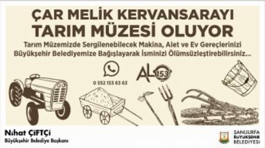 &Ccedil;ar Melik Kervansarayı Tarım M&uuml;zesi Oluyor