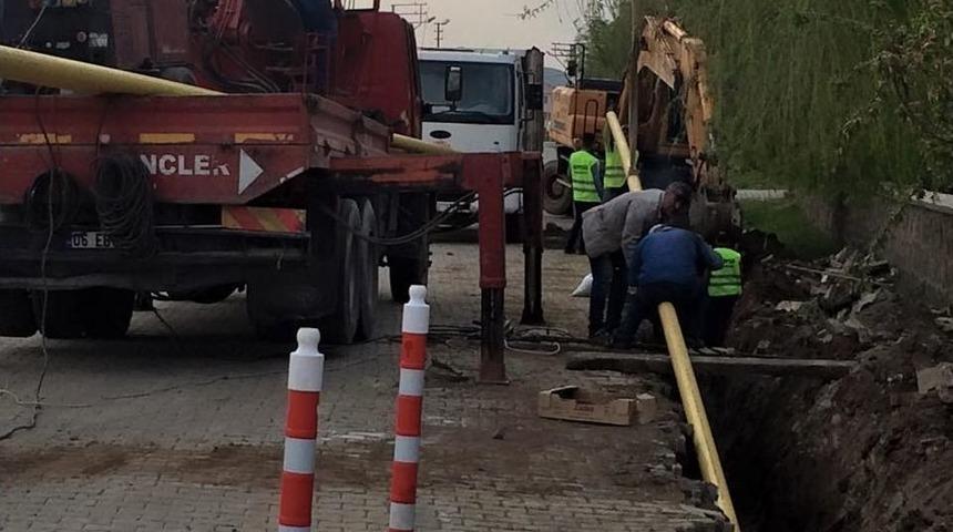 G&uuml;roymak&rsquo;ta Doğalgaz Boru Hattı D&ouml;şeme &Ccedil;alışması