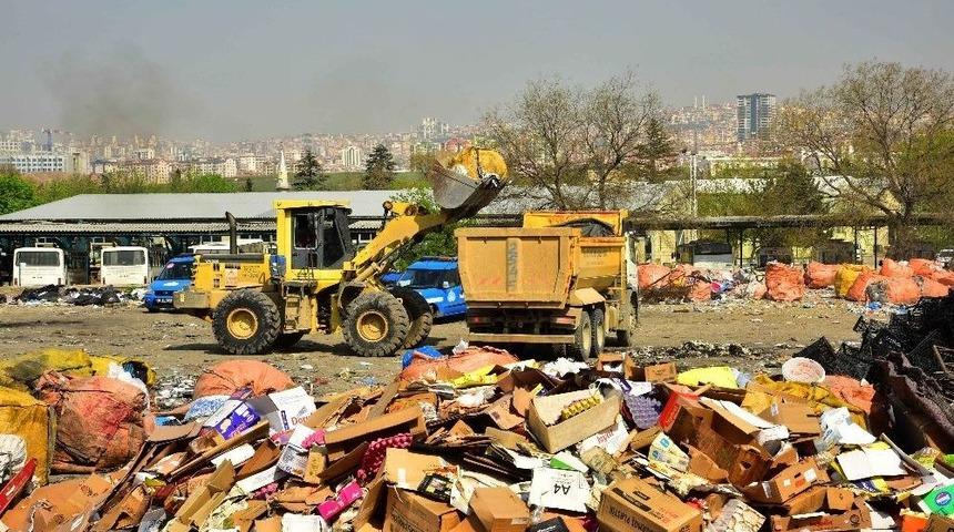 Ankara’daki Sanayi Sitelerinde Metruk Binaların Yıkımı Ve Temizliği Devam Ediyor