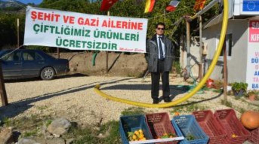 S&ouml;keli İş Adamından Gazi Ve Şehit Yakınlarına Bedava Tarımsal &Uuml;r&uuml;n