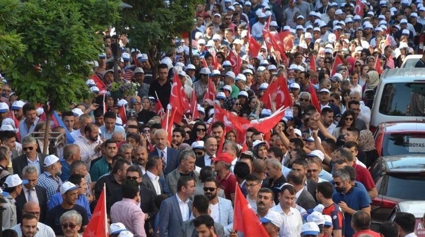 Kırıkkale&rsquo;de 5 Bin Kişi Miting Alanına Y&uuml;r&uuml;d&uuml;