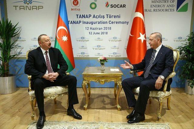 Cumhurbaşkanı Erdoğan, Aliyev Ve Vuçiç İle Görüştü