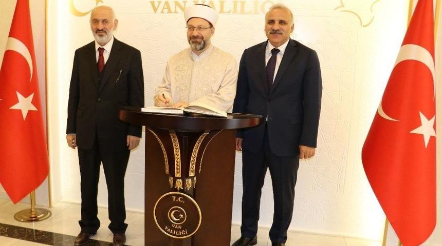 Diyanet İşleri Başkanı Erbaş&rsquo;tan Vali Zorluoğlu&rsquo;na Ziyaret