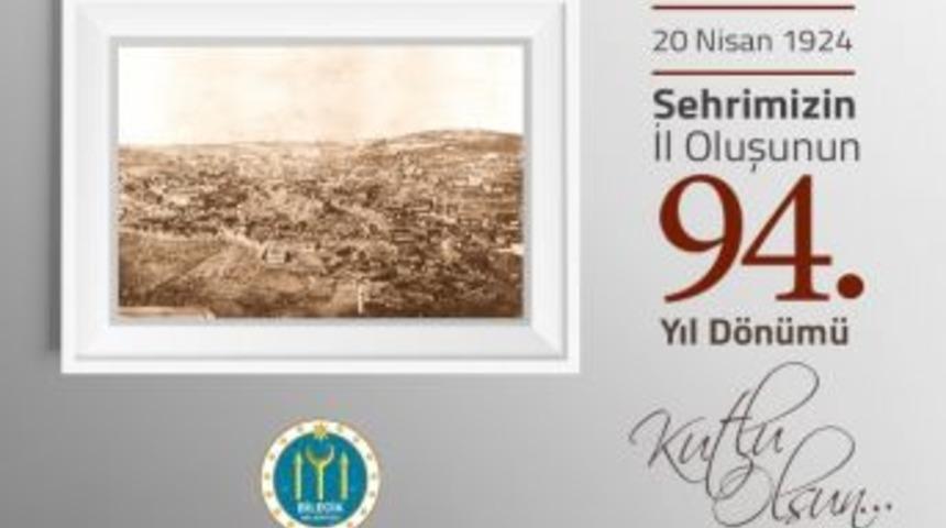 Başkan Yağcı&rsquo;nın Bilecik&rsquo;in İl Oluşunun 94. Yıl D&ouml;n&uuml;m&uuml; Mesajı