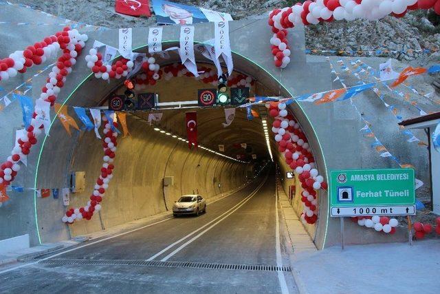 Başbakan Binali Yıldırım, Amasya Ferhat Tünelini Açtı