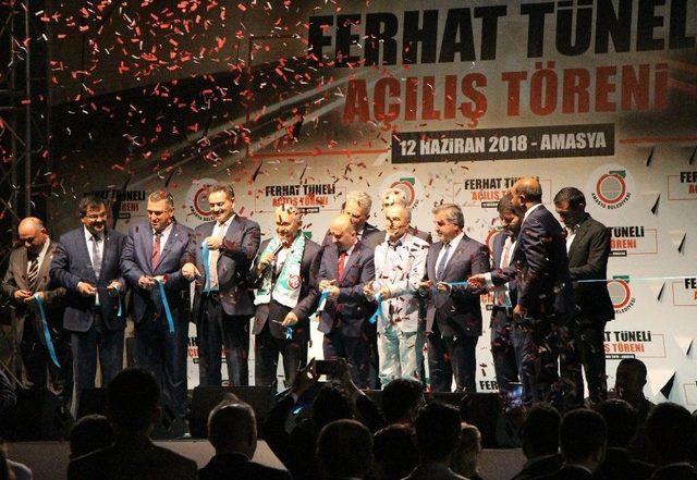 Başbakan Binali Yıldırım, Amasya Ferhat Tünelini Açtı