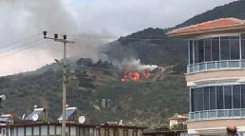 Kazdağlarında &Ccedil;&ouml;pl&uuml;k Yangını Ormanı Tehdit Ediyor