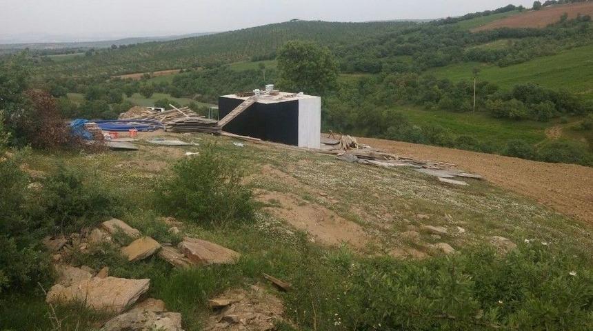 Yapılan Su Biriktirme Deposu 2 Mahalleyi Rahatlatacak